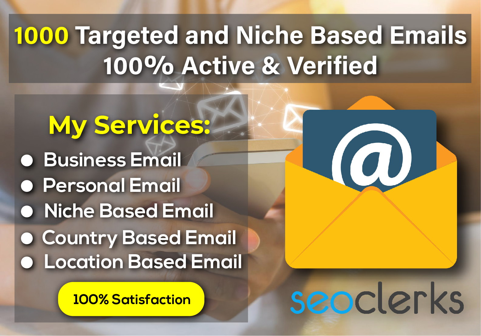 I will Collect 1000 targeted & Niche Based Emails...