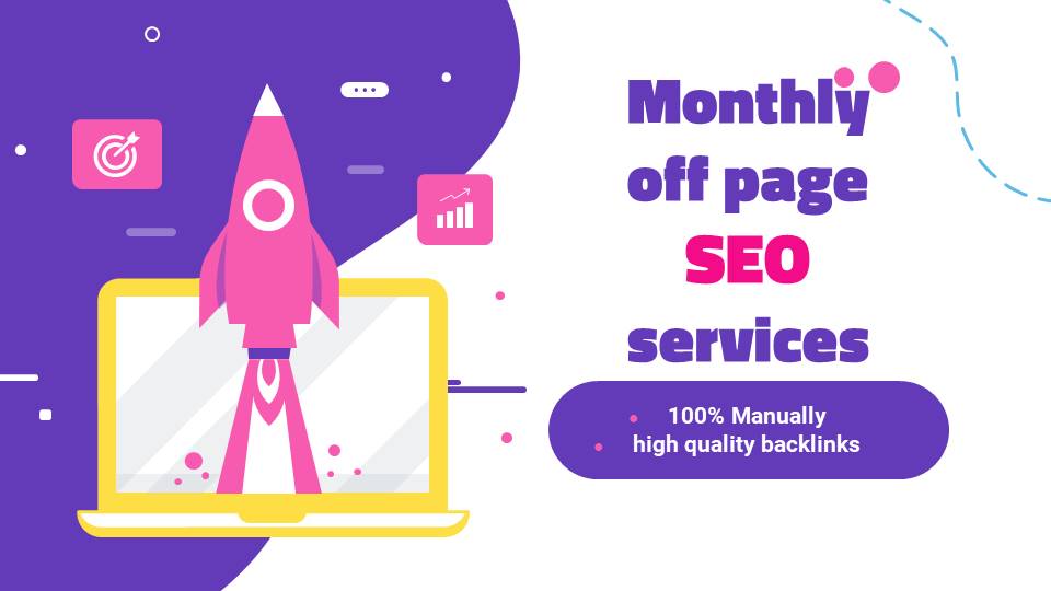 I will do monthly off page seo services for ranking y...