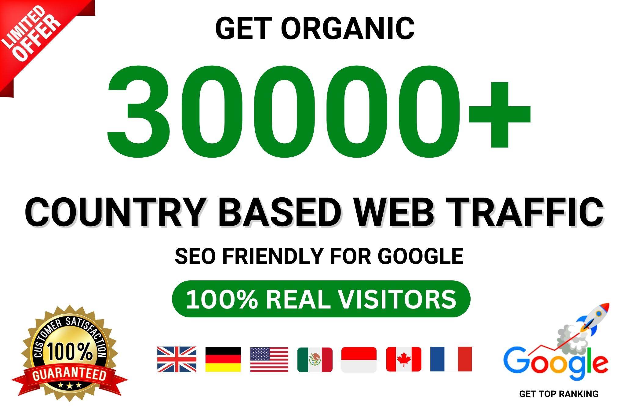 Get 30000 Countries Based High-Quality Organic Web Tr...