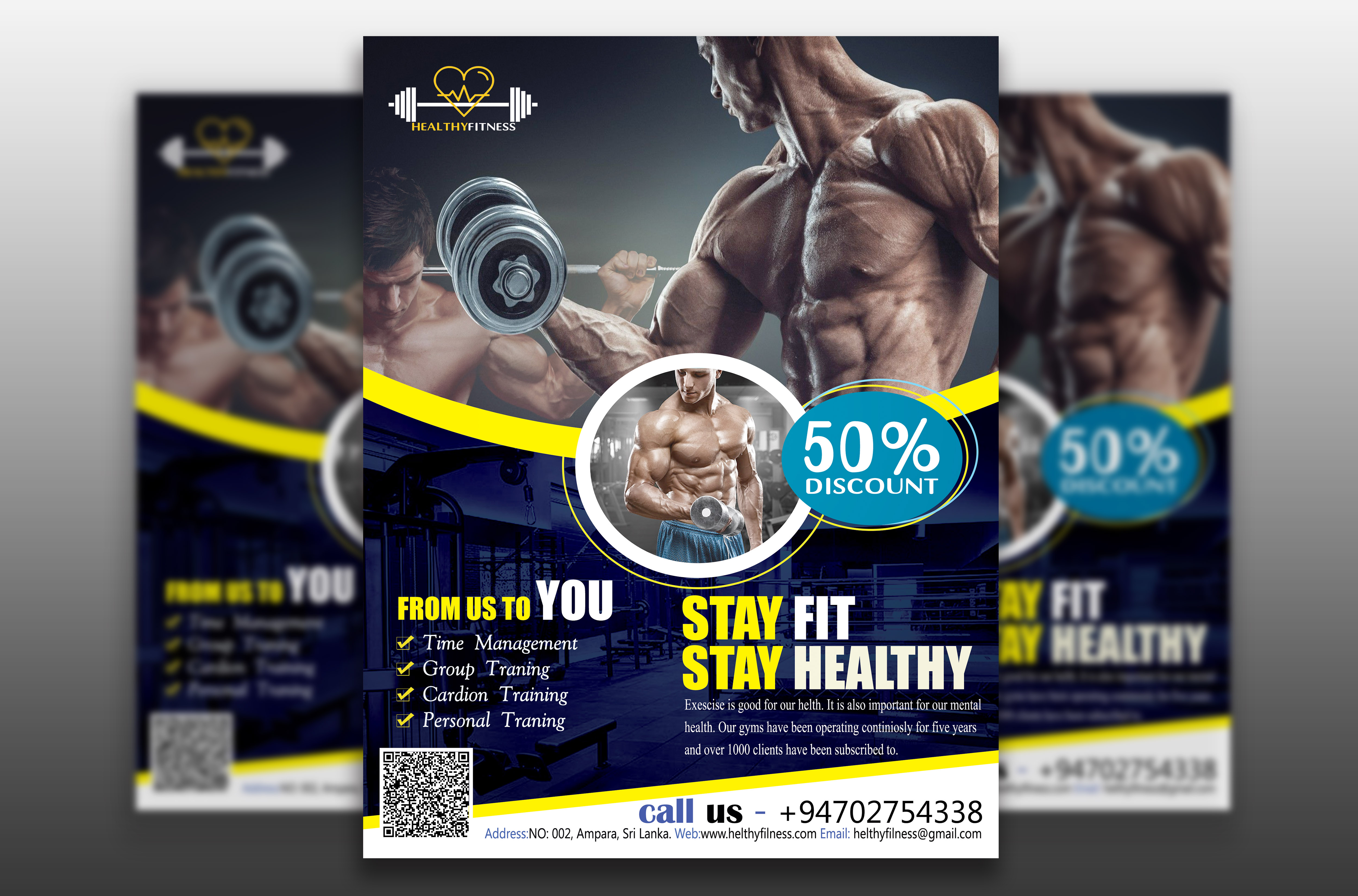 I will make creative fitness, gym, workout, sports...
