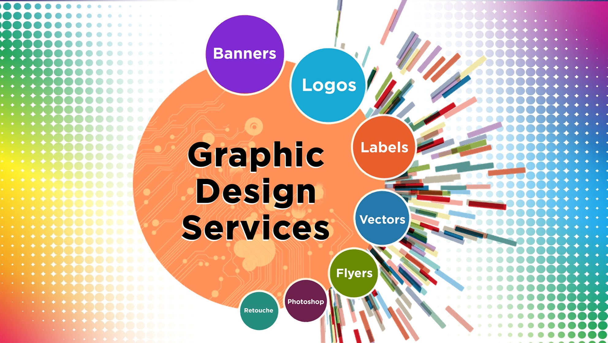 I will do anything graphic design related, photoshop...