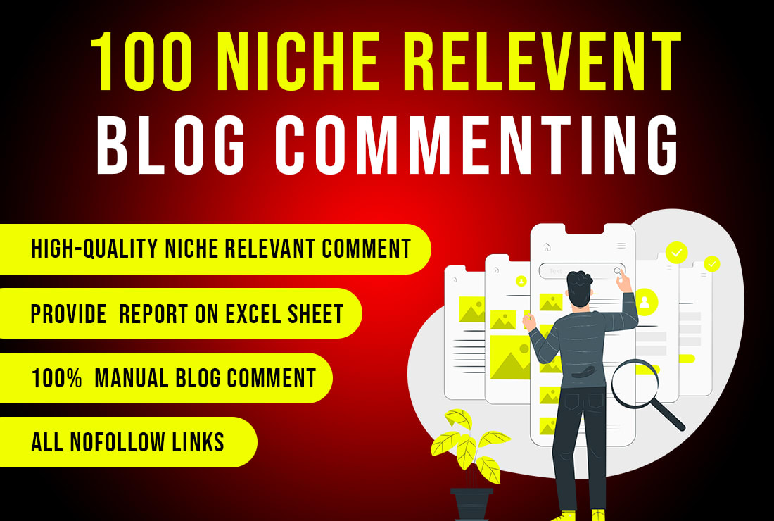 I will do 100 Manual niche relevant comment backlinks...