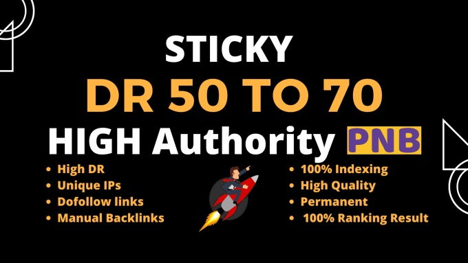 200 make DR 50 to 70 high quality dofollow backlinks ...