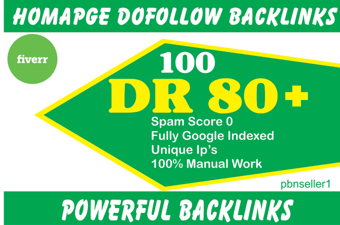 I will do 30 DR 50 to 70 dofollow seo homepage backli...