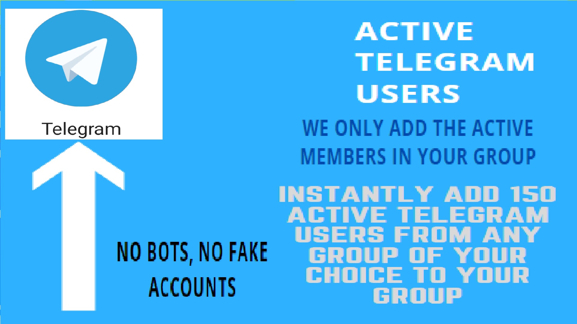 add 150 Active users Telegram from any GR0UP of your ...