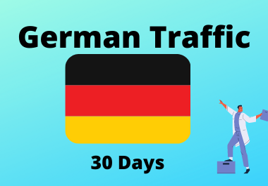30 day traffic from Germany for 1 month country targe...