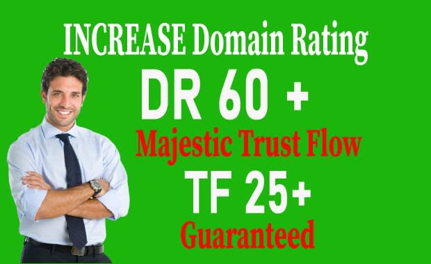 i will increase domain rating dr ahref 50 plus