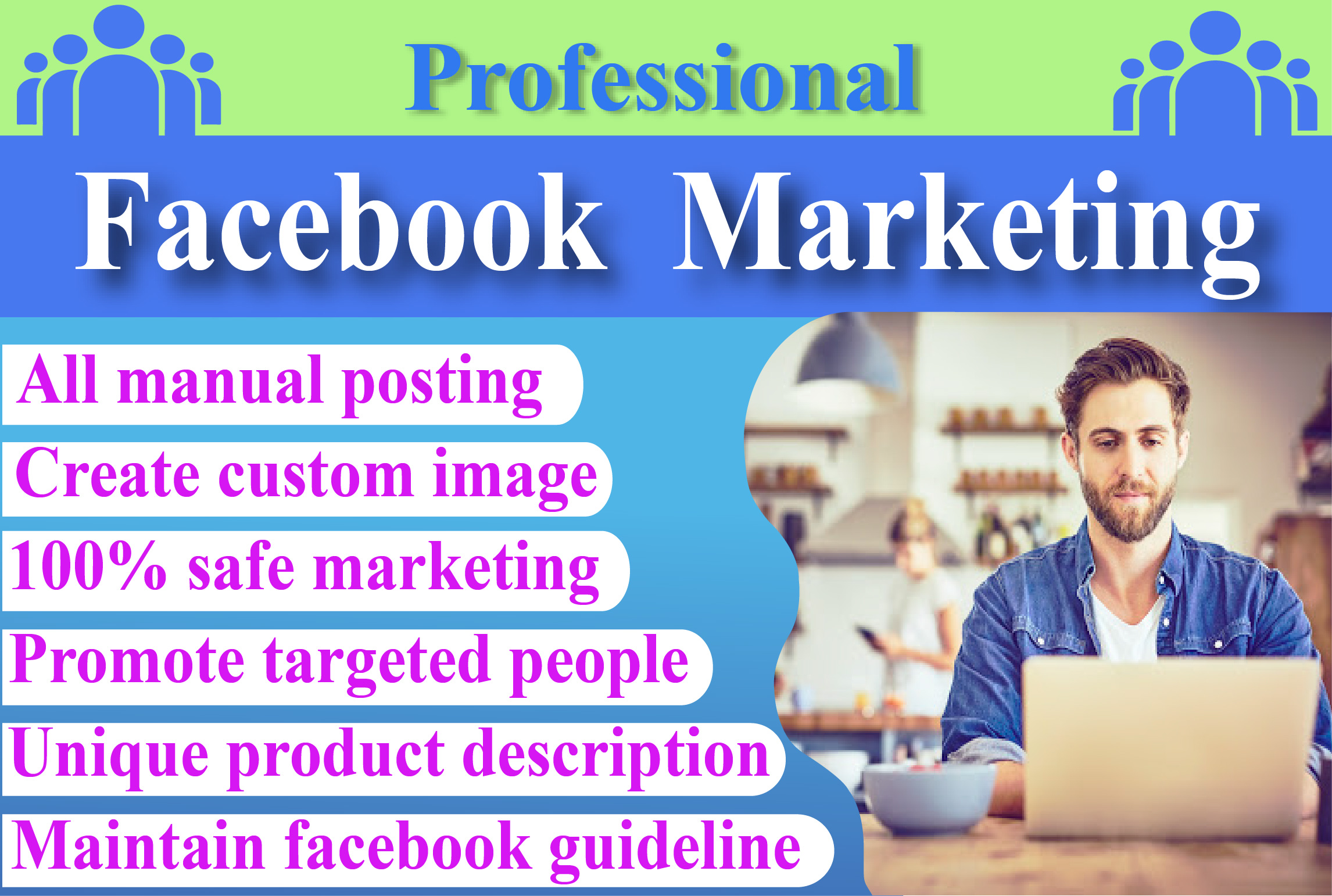 I will do socialmedia promotion for your business to ...