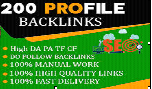 I will provide 200 High Quality Do Follow Seo Profile...