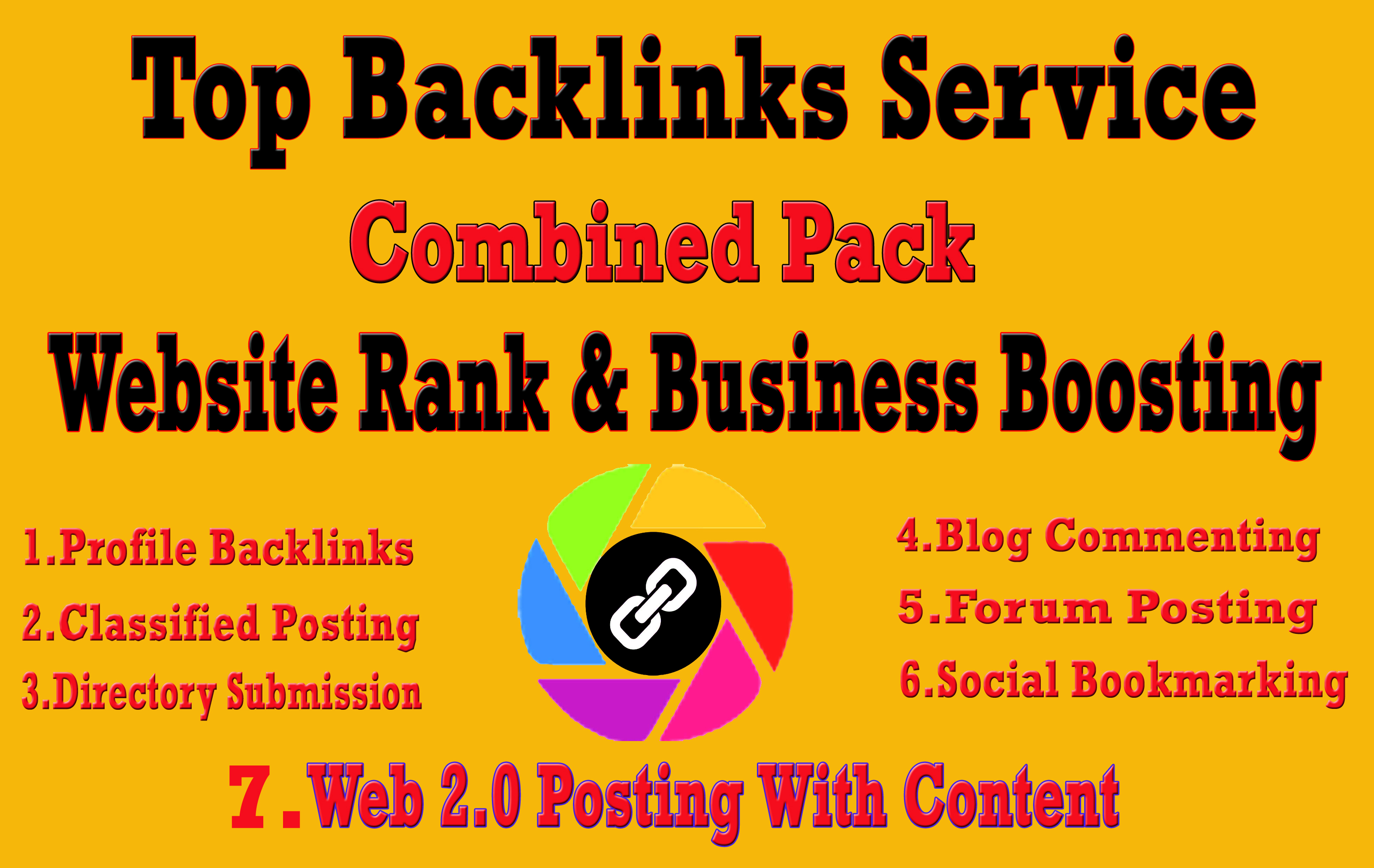 I Will Do Top Combined Backlinks Service for Package-...