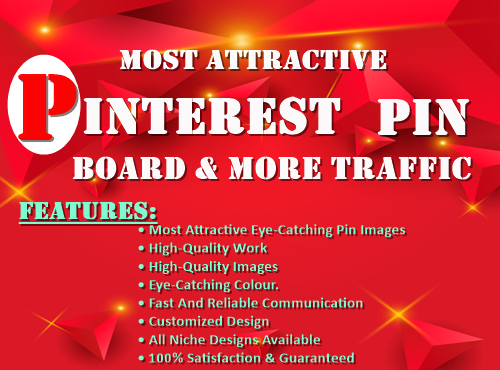 I provide most attractive 3 Pinterest pin and board f...