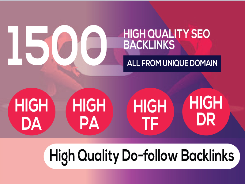 I can Build 1500 web 2.0 Backlinks, all are from the...