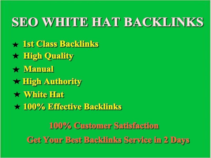 I will create manual seo white hat backlinks service ...