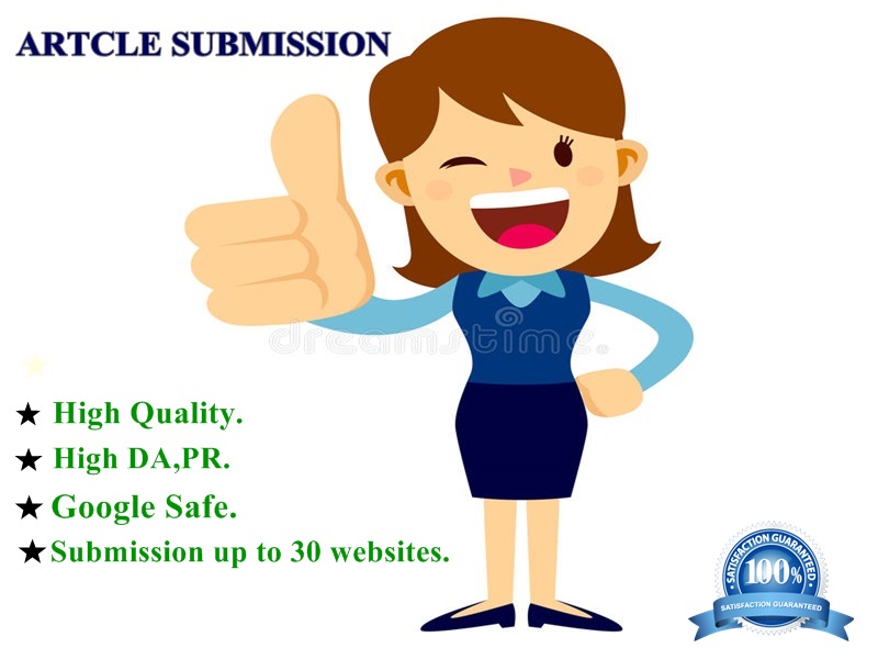 I will do article submission in 30 high DA & PR w...