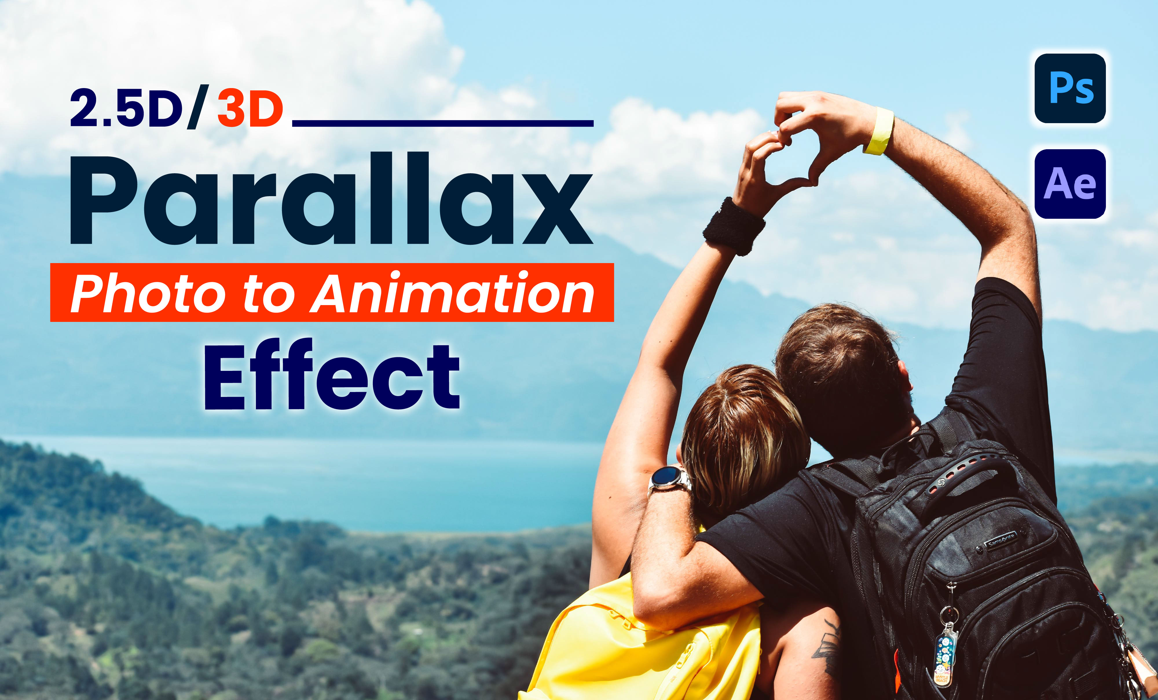 I will create 2d 3d parallax effect, photo slideshow...