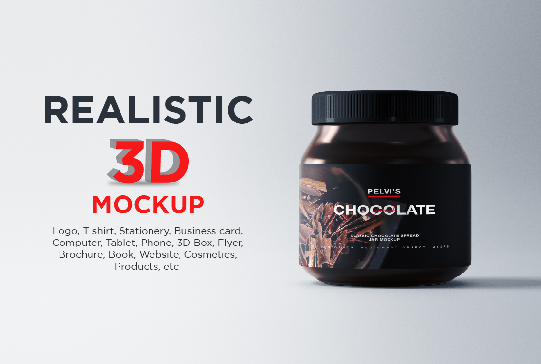 I will do a 3d Logo mockup, T-shirt mockups, and Pr...