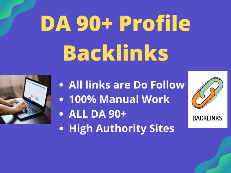 DA 90+ Profile Backlink 30+ High quality Authority Si...