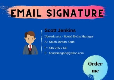 I will provide an amazing HTML clickable email signat...
