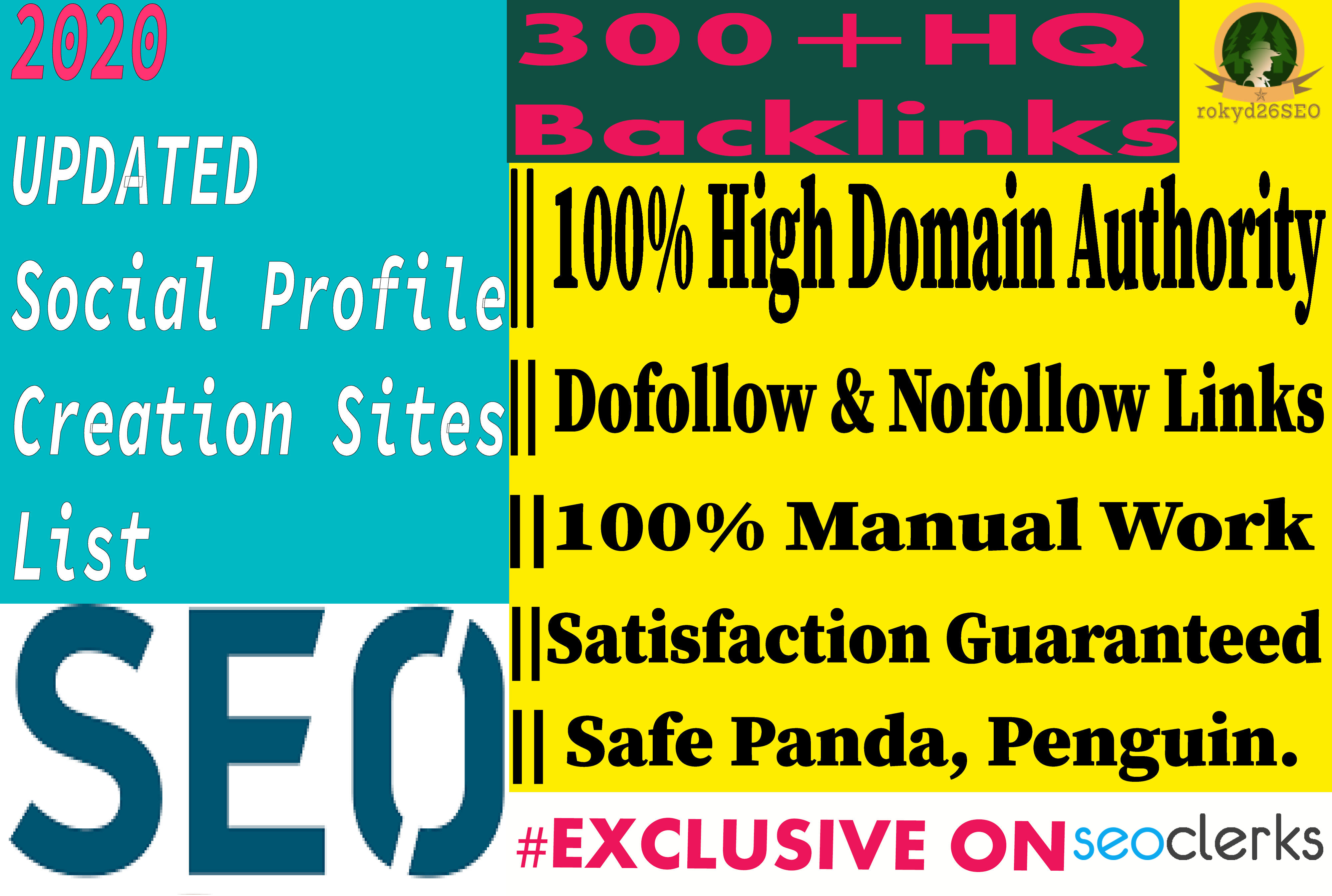 I will create 40 High Quality Social Profile Creation...