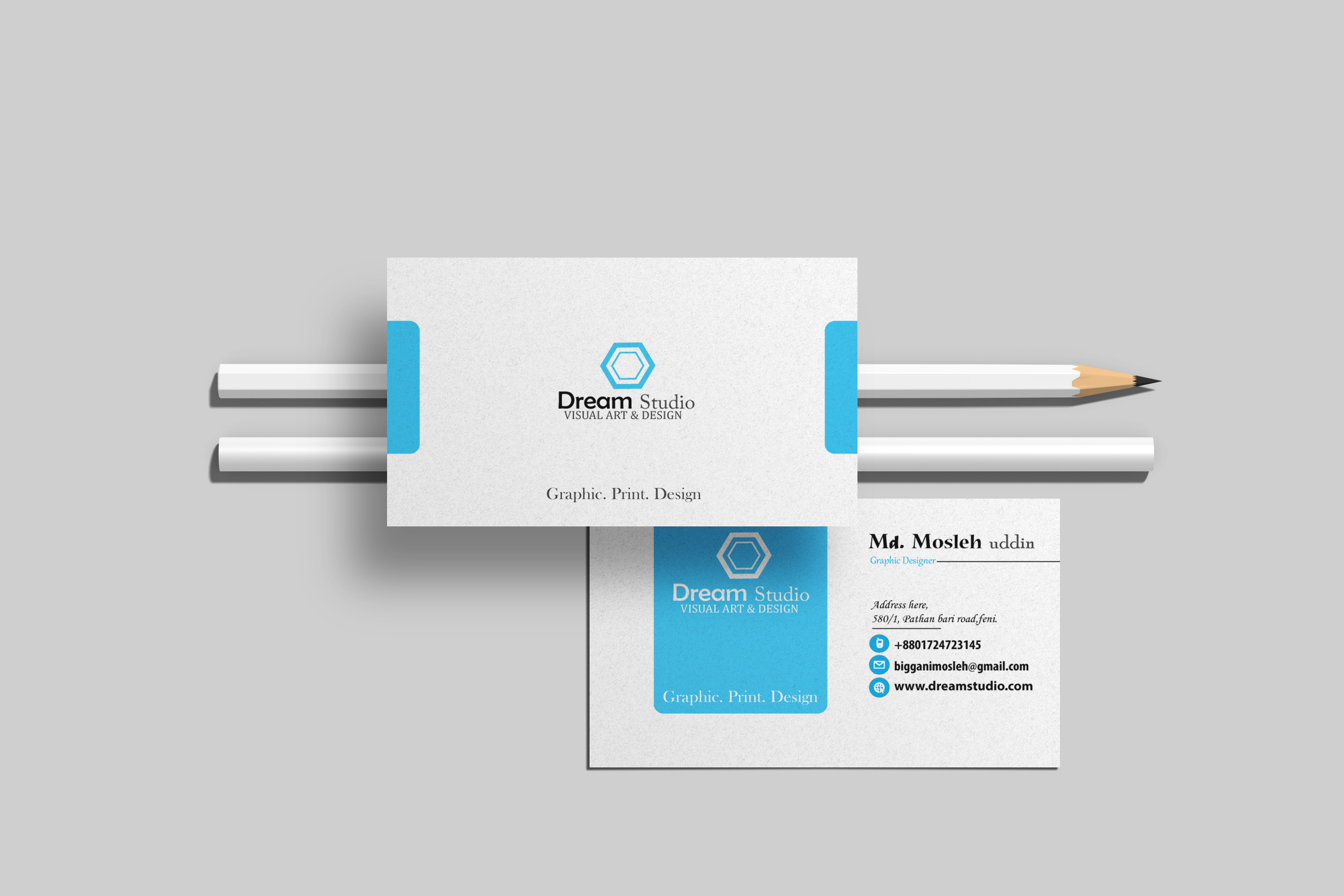 I will innovative visiting and business card design f...