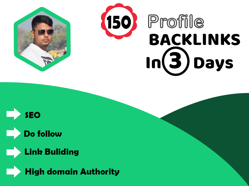 I will create 150 high authority dofollow profile bac...