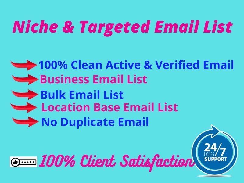 Collect 1k Active Niche And Targeted Email For Email ...