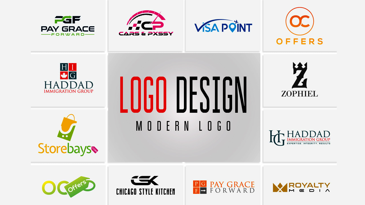 I will design modern professional business logo with ...