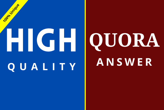 Promote your websit powerful 12 Quora answer backlink...