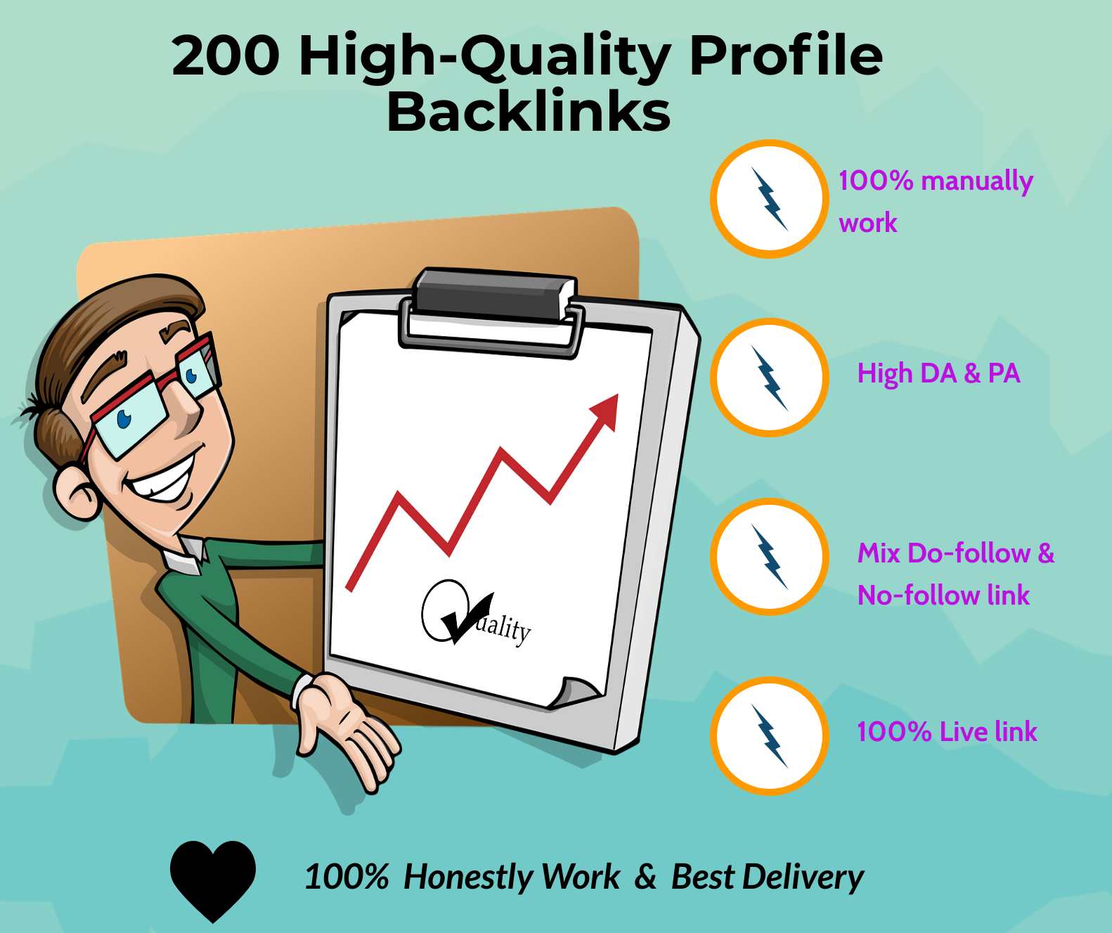 Crete 200 High Quality Profile-Backlinks With High DA...