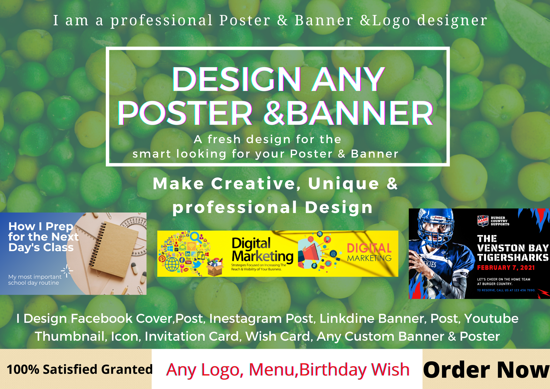 I, ll Design Unique & Professional Any Social Med...