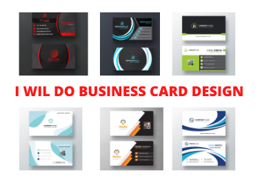 I will do single double-sided unique business card de...