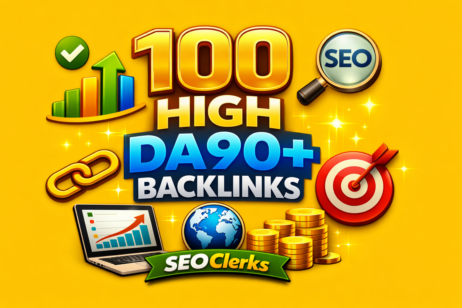 Increase Ranking with 100 High Quality DA90+ SEO Back...