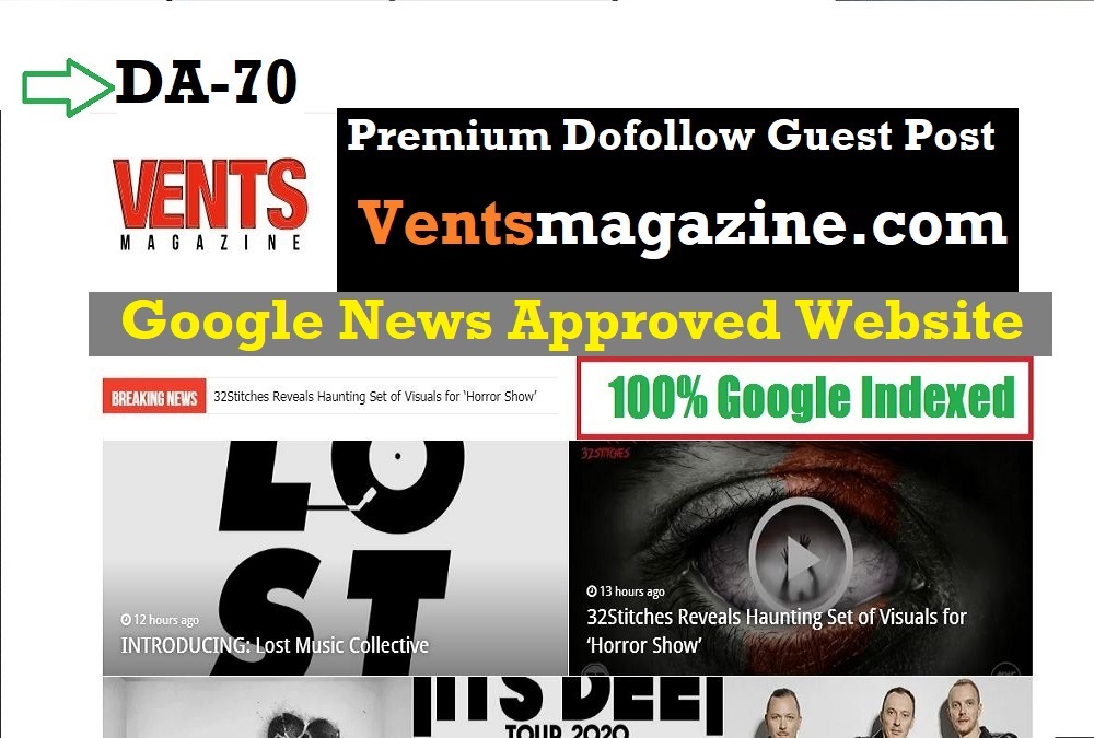 Guest post on google news site on Ventsmagazine. com ...
