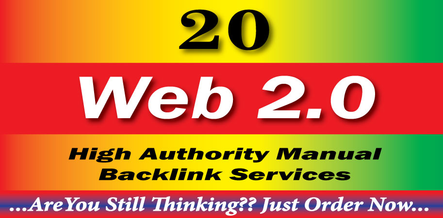Create 20 High Quality Web 2.0 Blog super Backlinks W...