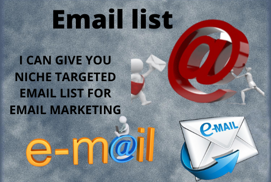 Get 1000 valid targeted email list for email marketin...