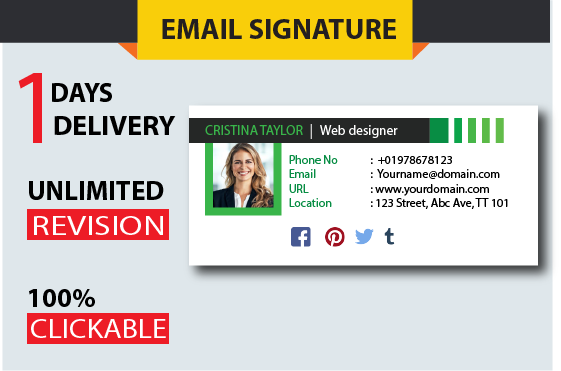 Clickable Email signature Fast