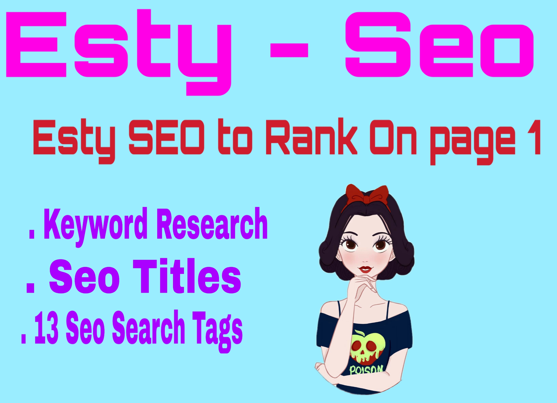 I will do seo optimize your etsy listing to rank on p...