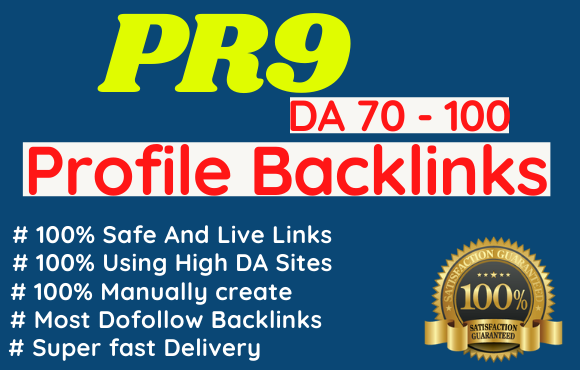 I will do 120 high domain authority SEO profile backl...