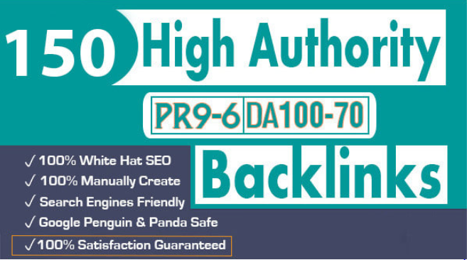 I will manually create 150 pr9 da 90 high authority d...