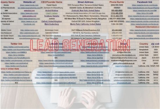 Do any kind of lead generation, valid email from Lin...