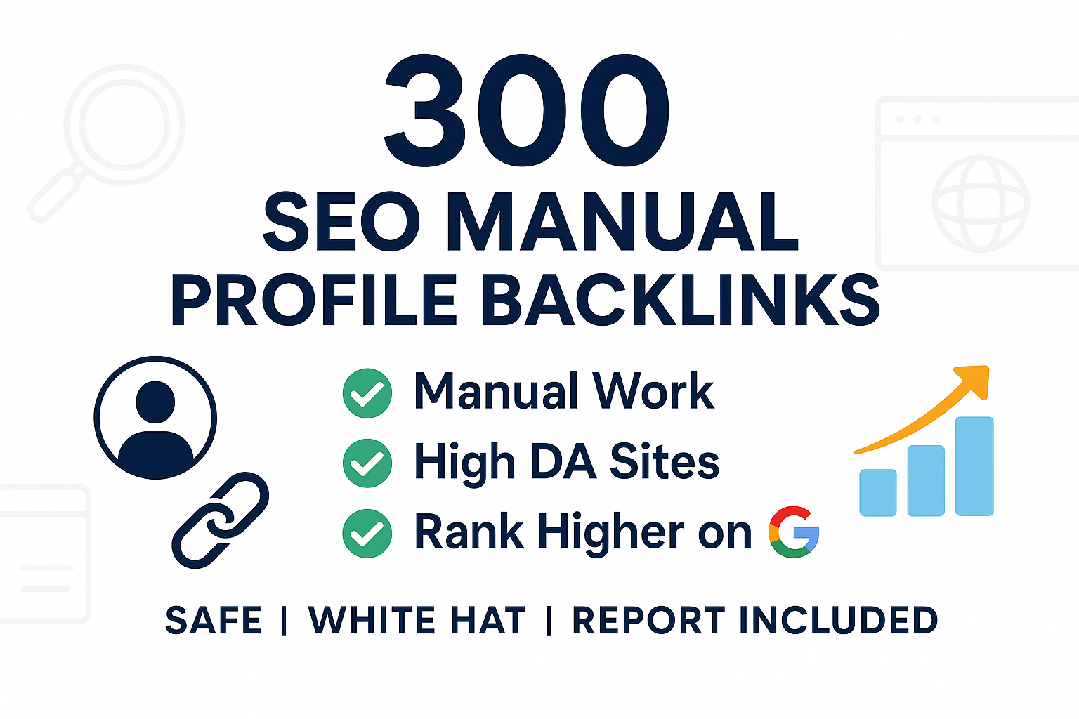 I will provide 300 high da profile backlinks manually
