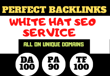 Build 500 unique domain SEO backlinks on DA100 TF100 ...