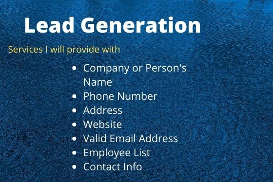 I will provide linkedin lead generation and b2b lead ...
