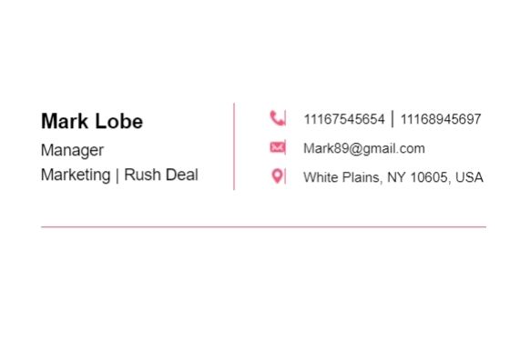 I will design a clickable HTML email signatures