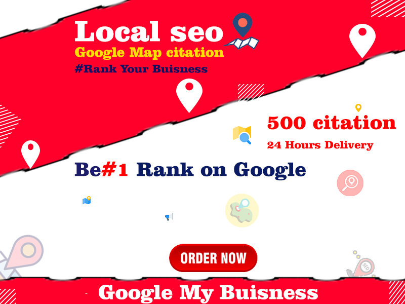I will do google map citation by adding 500 pointer f...
