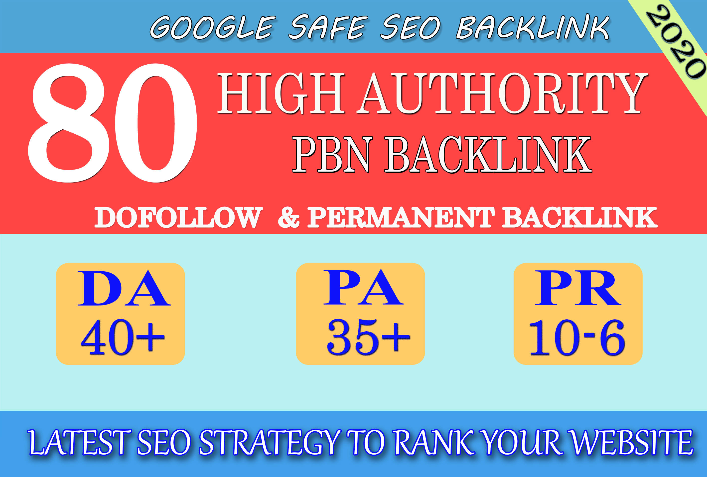 I will provide DA40+ PA30+ PR6+ 80 Web2.0 High Qualit...
