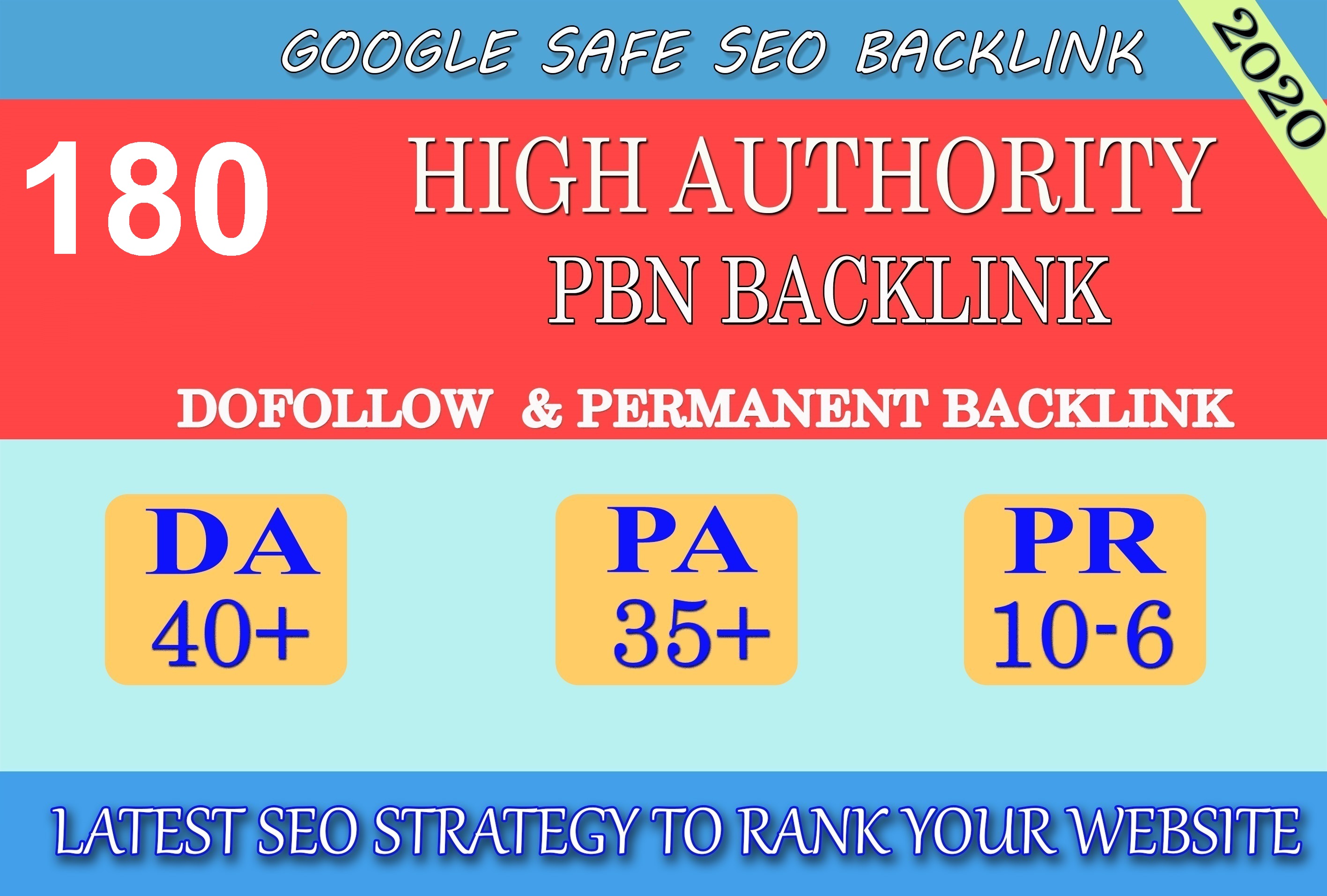 I will provide DA40+ PA30+ PR6+ 180 Web2.0 High Quali...