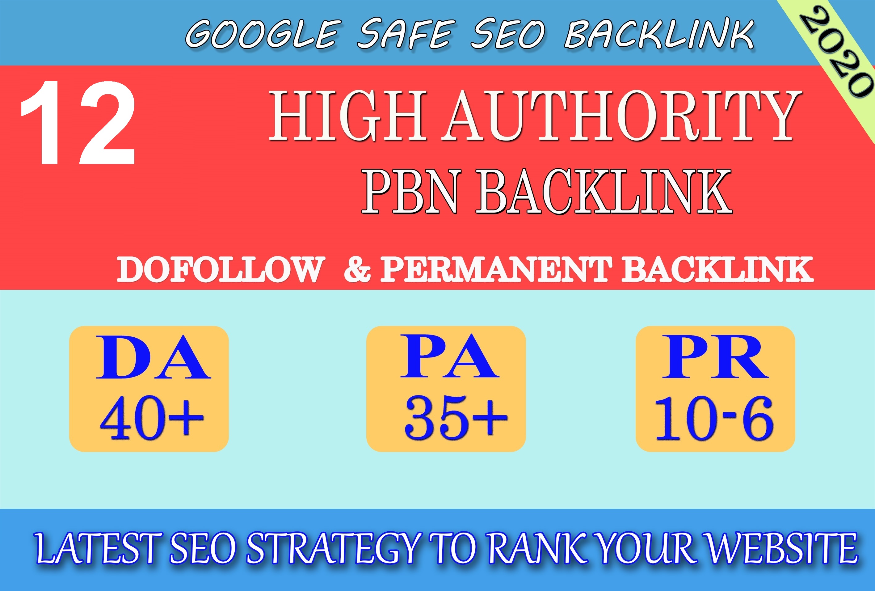 I will provide DA40+ PA30+ PR6+ 12 Web2.0 High Qualit...