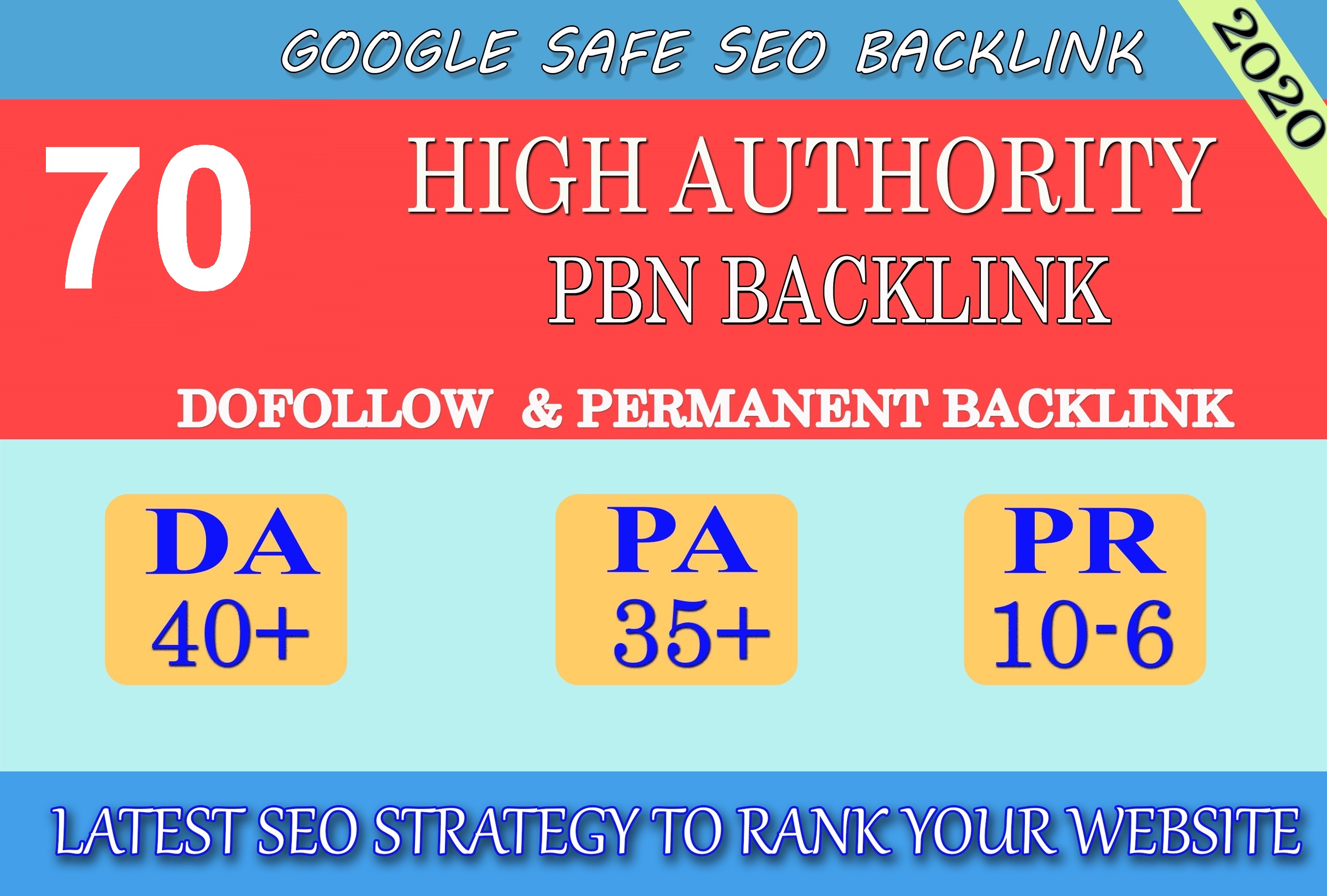 I will provide DA40+ PA30+ PR6+ 70 Web2.0 High Qualit...