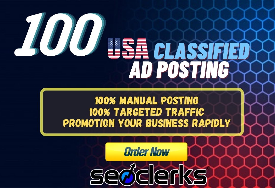 I will do USA classified ads posting on top rated sit...